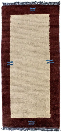 Alfombra de Nepal - 140 x 70 cm - beige