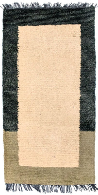 Alfombra de Nepal - 140 x 70 cm - beige