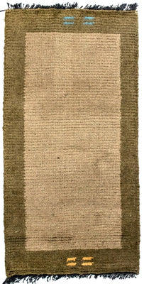Alfombra de Nepal - 140 x 70 cm - beige