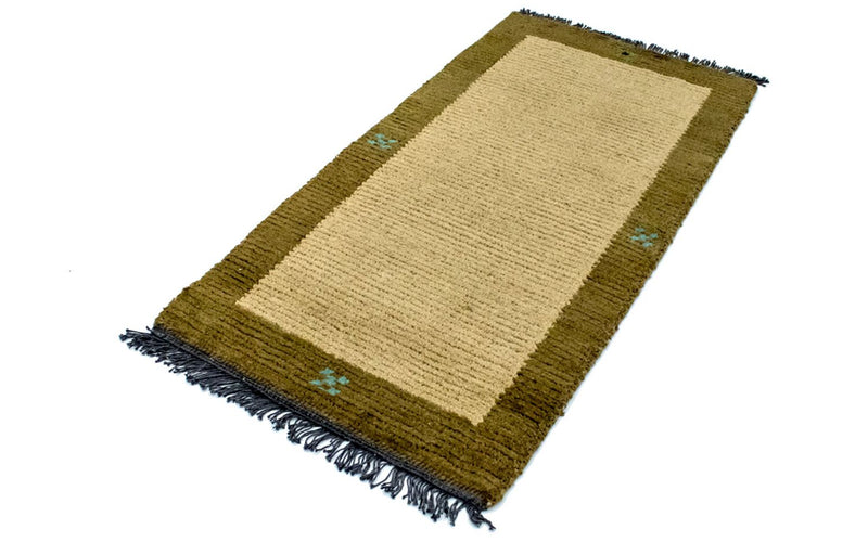 Alfombra de Nepal - 140 x 70 cm - verde