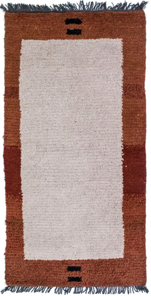 Alfombra de Nepal - 140 x 70 cm - beige