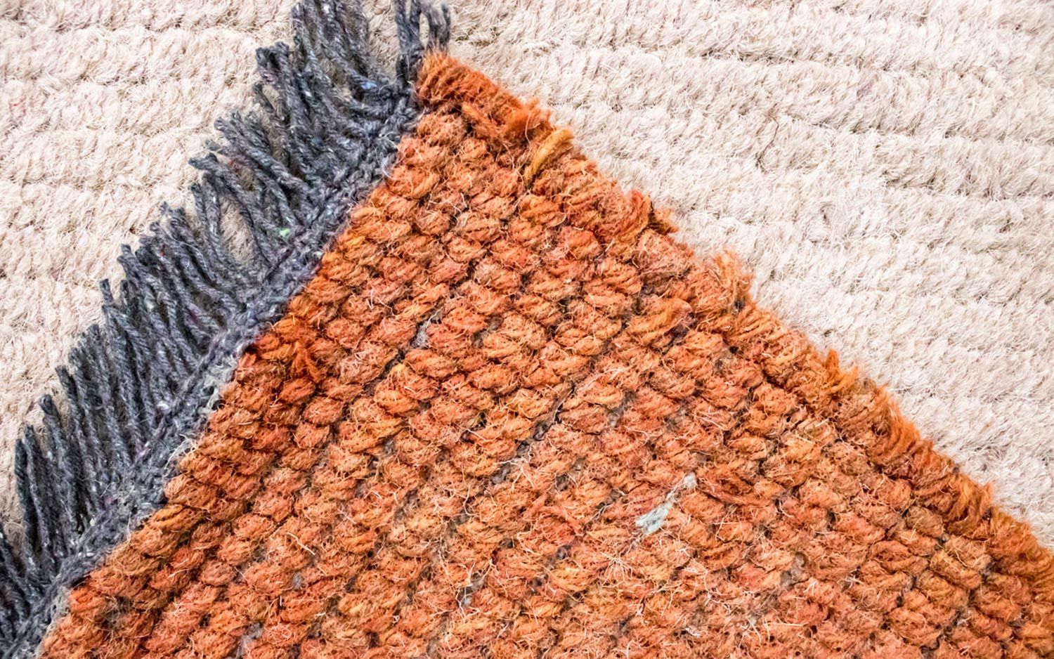 Alfombra de Nepal - 140 x 70 cm - beige