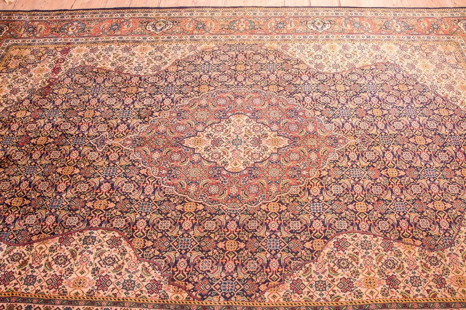 Alfombra persa - Clásica - 337 x 210 cm - azul oscuro