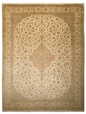 Alfombra de seda - Seda de Cachemira - 335 x 243 cm - beige