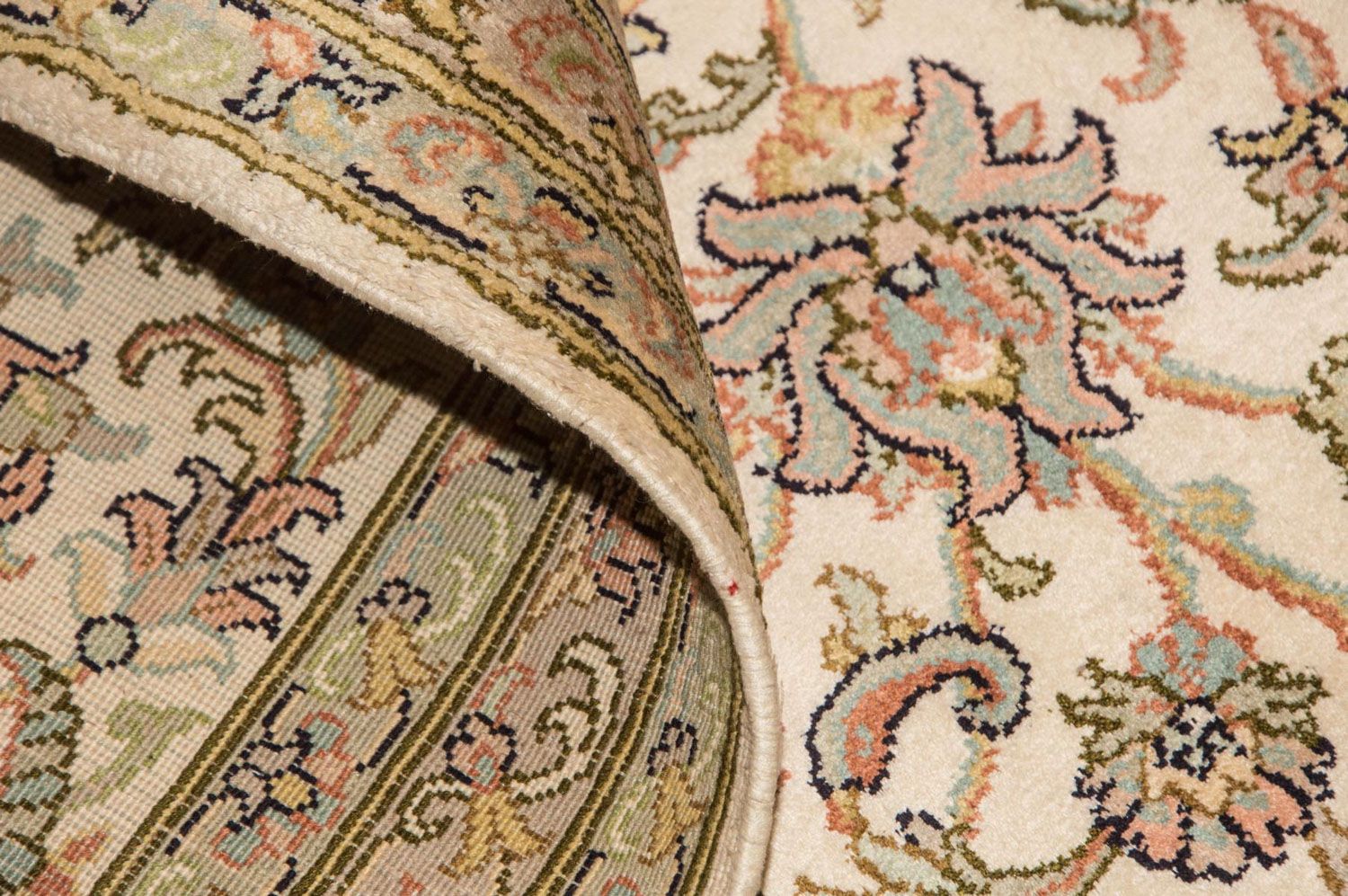 Alfombra de seda - Seda de Cachemira - 335 x 243 cm - beige