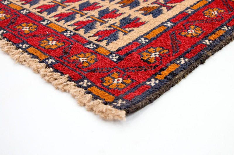 Alfombra Belutsch - 130 x 77 cm - rojo