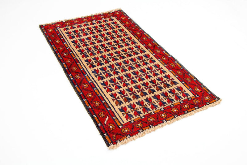 Alfombra Belutsch - 130 x 77 cm - rojo