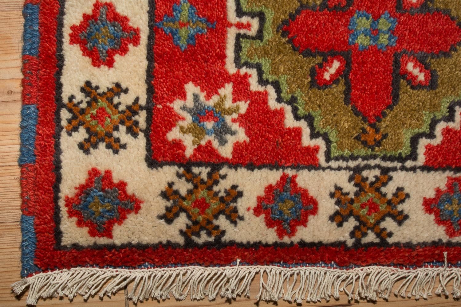 Alfombra oriental - 92 x 65 cm - rojo