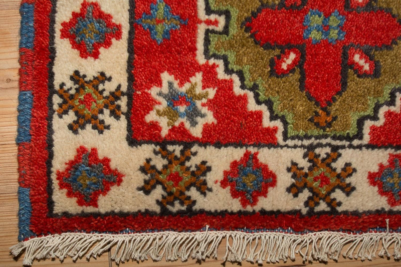 Alfombra oriental - 92 x 65 cm - rojo