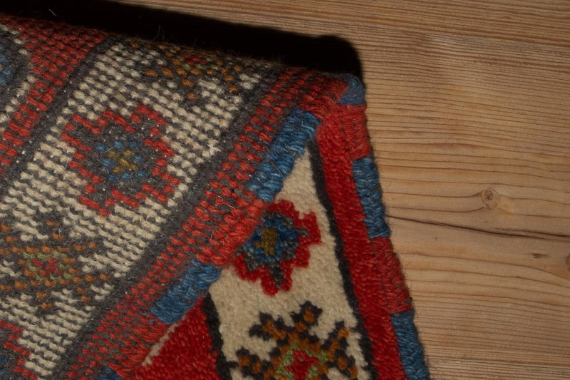 Alfombra oriental - 92 x 65 cm - rojo
