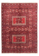 Alfombra Turkaman 162x236cm - Alfombra persa - rojo
