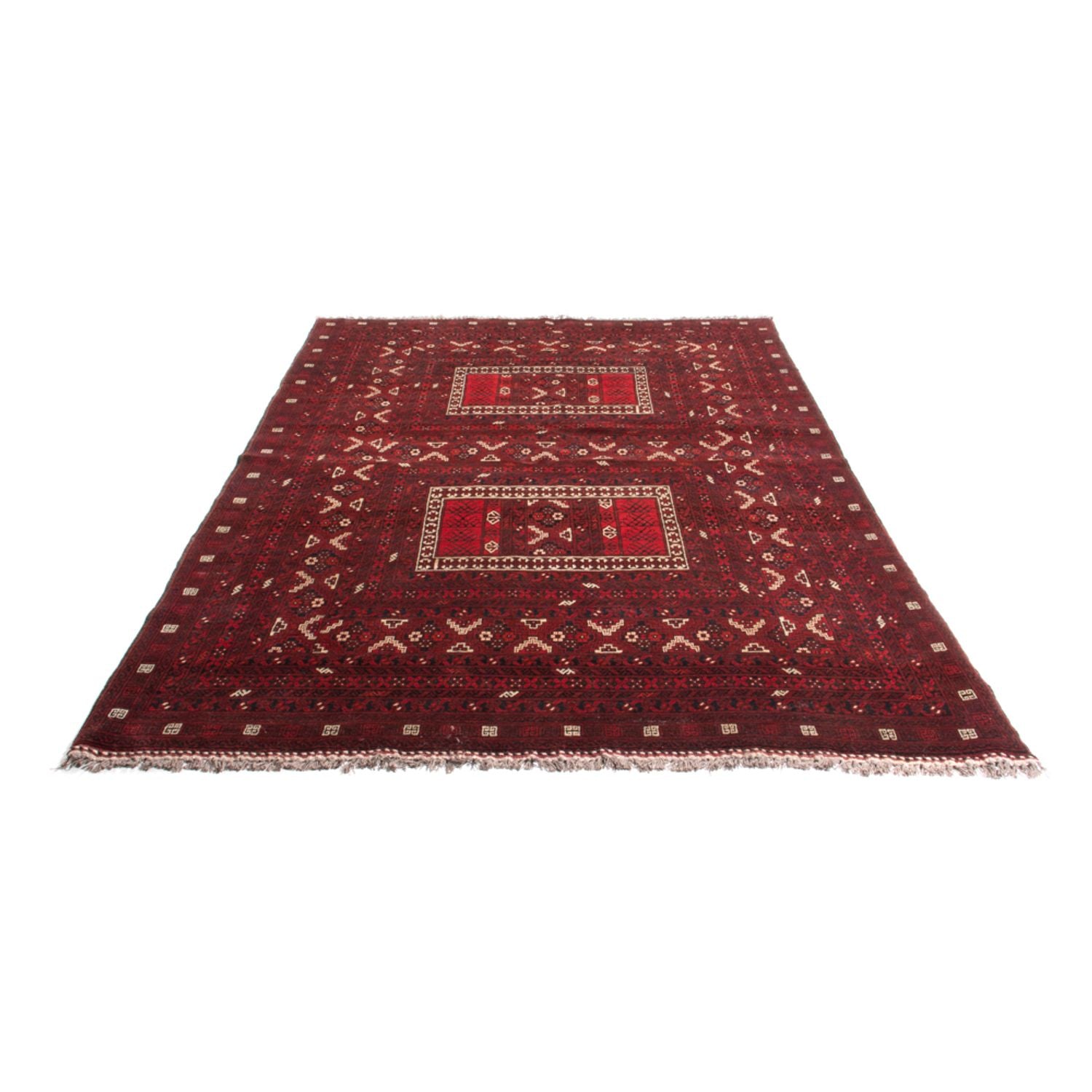 Alfombra Turkaman - 236 x 162 cm - rojo
