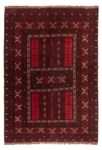 Alfombra Turkaman - 224 x 158 cm - rojo
