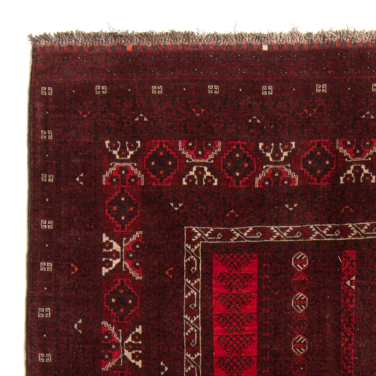 Alfombra Turkaman 158x224cm - Alfombra persa - rojo