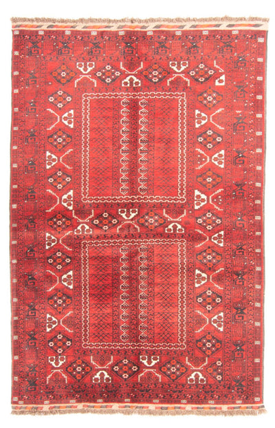 Alfombra Turkaman 158x237cm - Alfombra persa - rojo