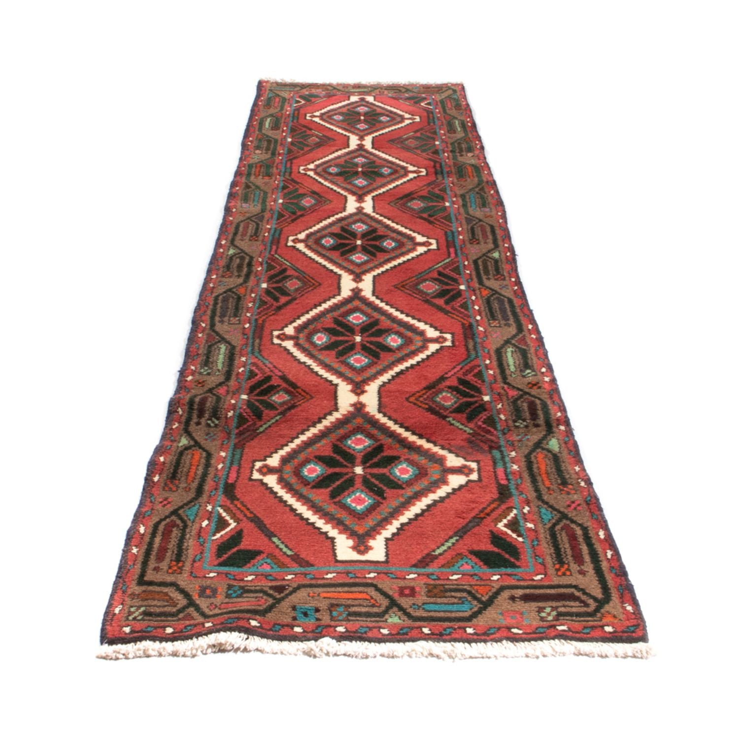 Alfombra de pasillo Alfombra persa - Nómada - 307 x 78 cm - rojo