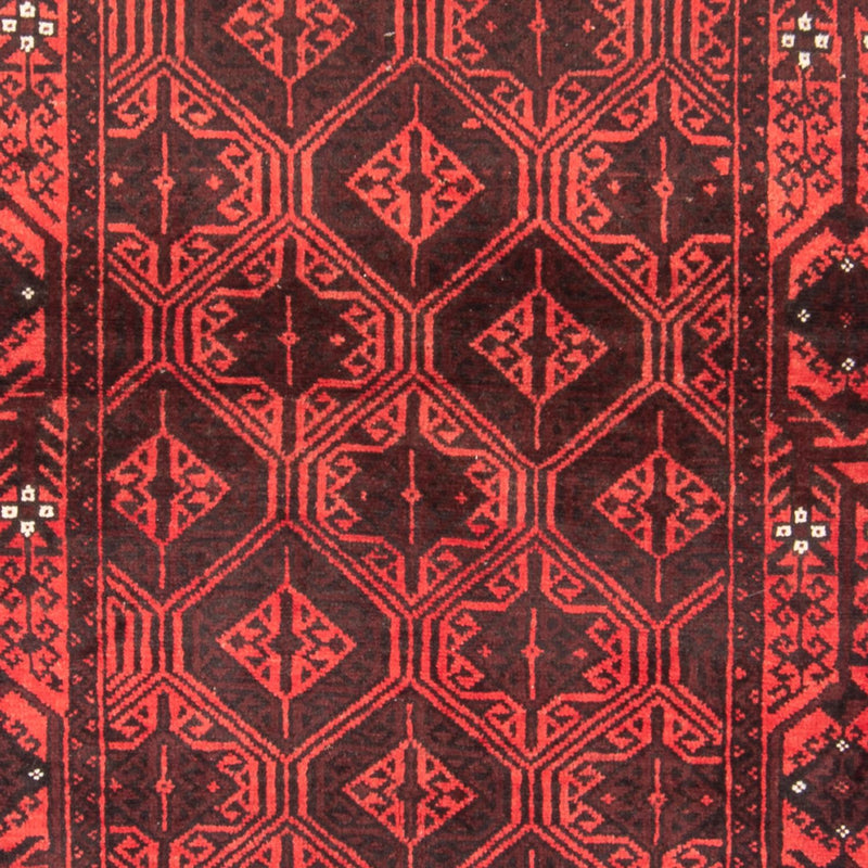 Alfombra de pasillo Alfombra Belutsch - 196 x 102 cm - rojo