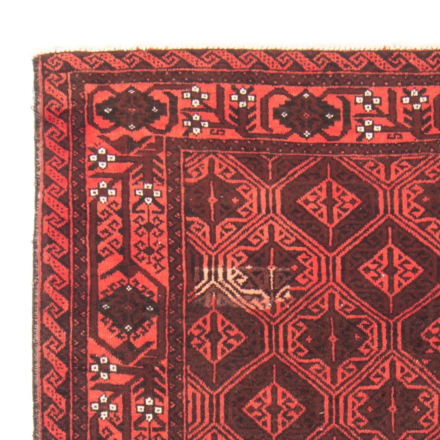 Alfombra de pasillo Alfombra Belutsch - 196 x 102 cm - rojo