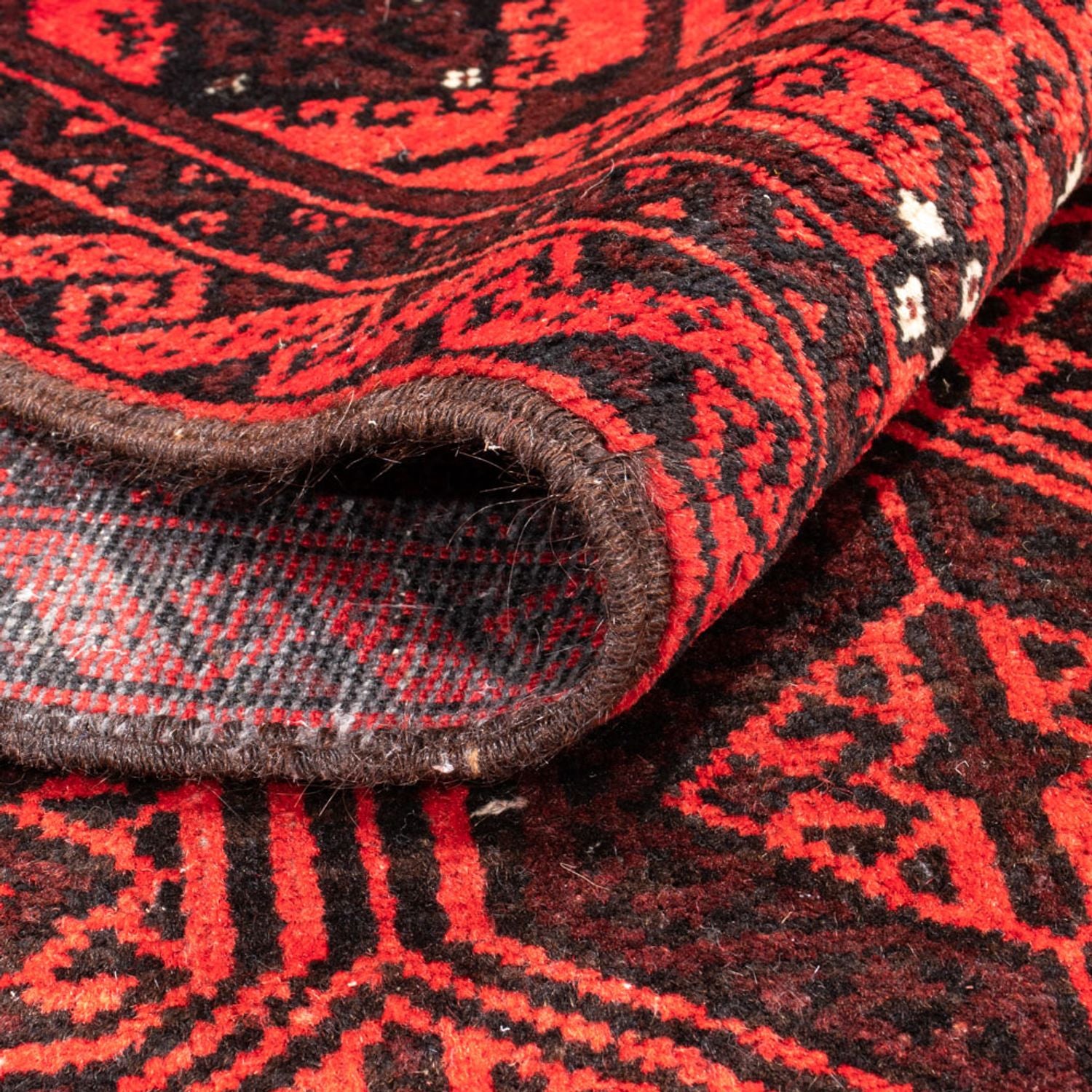 Alfombra de pasillo Alfombra Belutsch - 196 x 102 cm - rojo