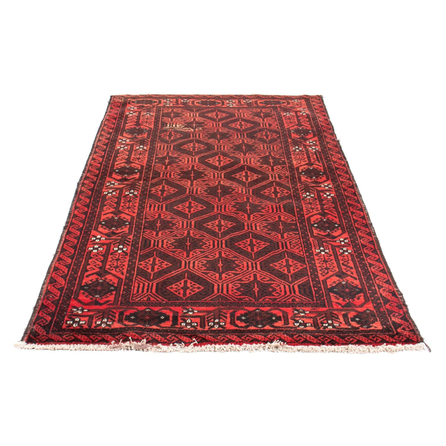 Alfombra de pasillo Alfombra Belutsch - 196 x 102 cm - rojo