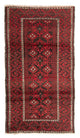 Alfombra de pasillo Alfombra Belutsch - 210 x 110 cm - rojo