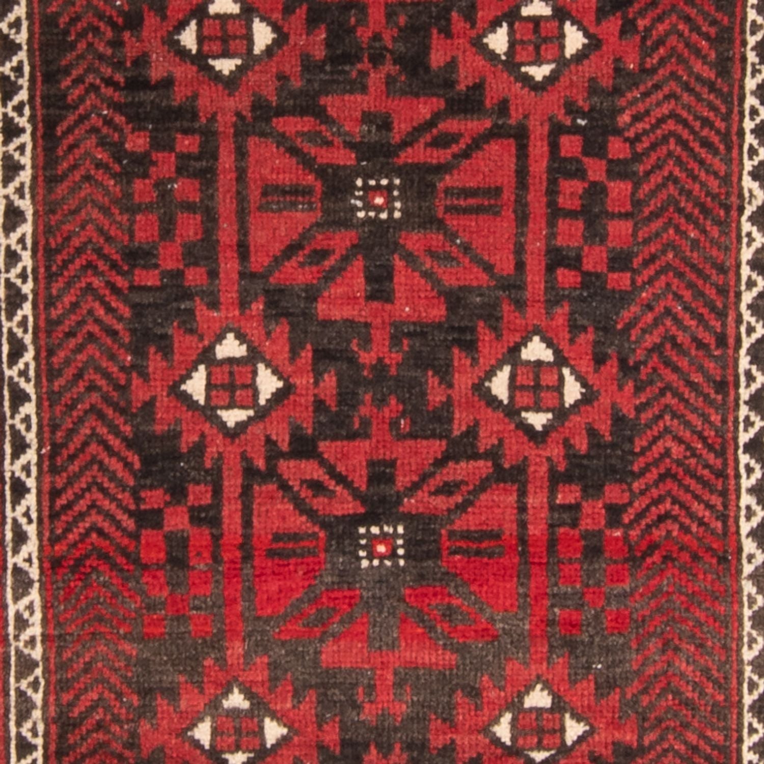 Alfombra de pasillo Alfombra Belutsch - 210 x 110 cm - rojo