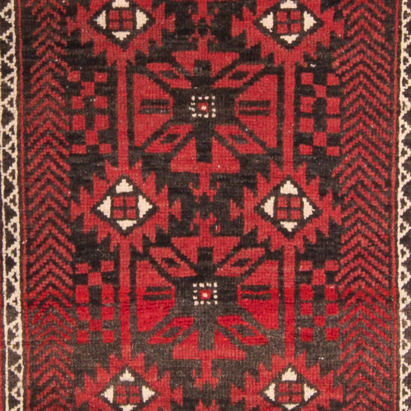 Alfombra de pasillo Alfombra Belutsch - 210 x 110 cm - rojo