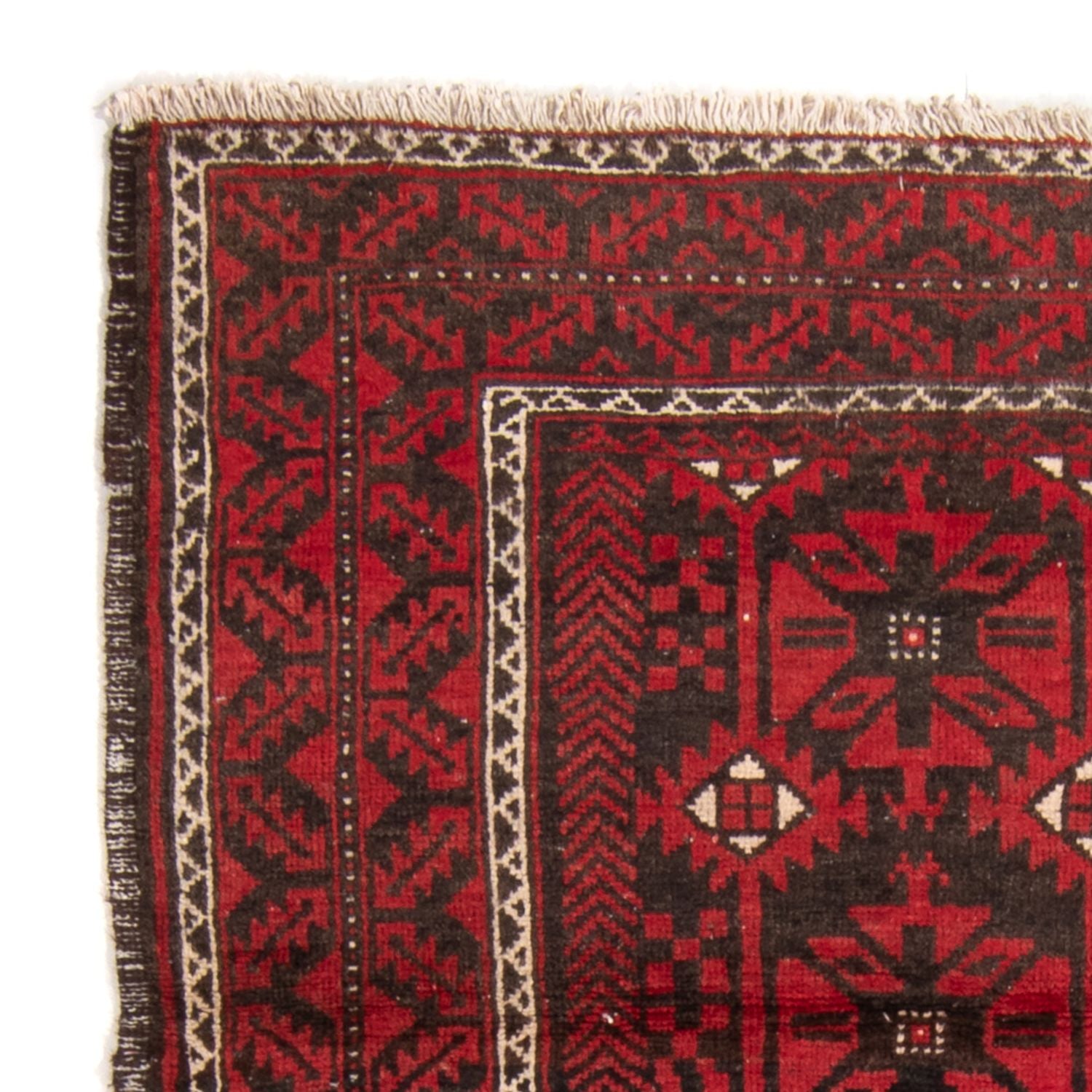 Alfombra de pasillo Alfombra Belutsch - 210 x 110 cm - rojo