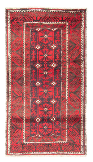 Alfombra de pasillo Alfombra Belutsch - 205 x 112 cm - rojo