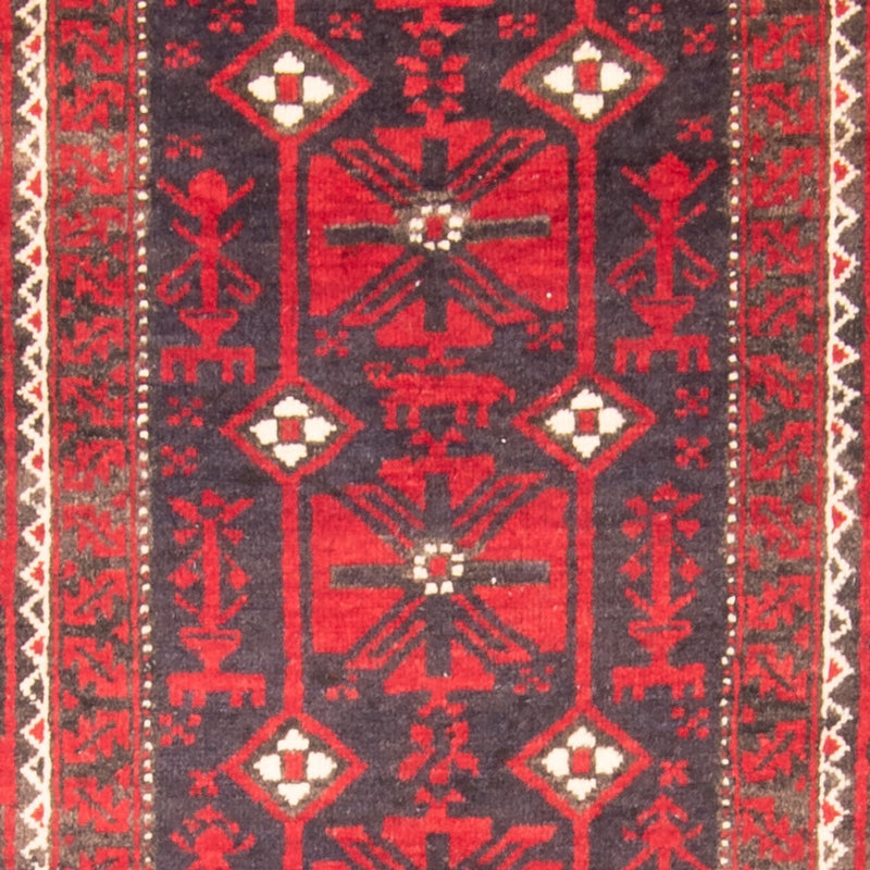 Alfombra de pasillo Alfombra Belutsch - 205 x 112 cm - rojo