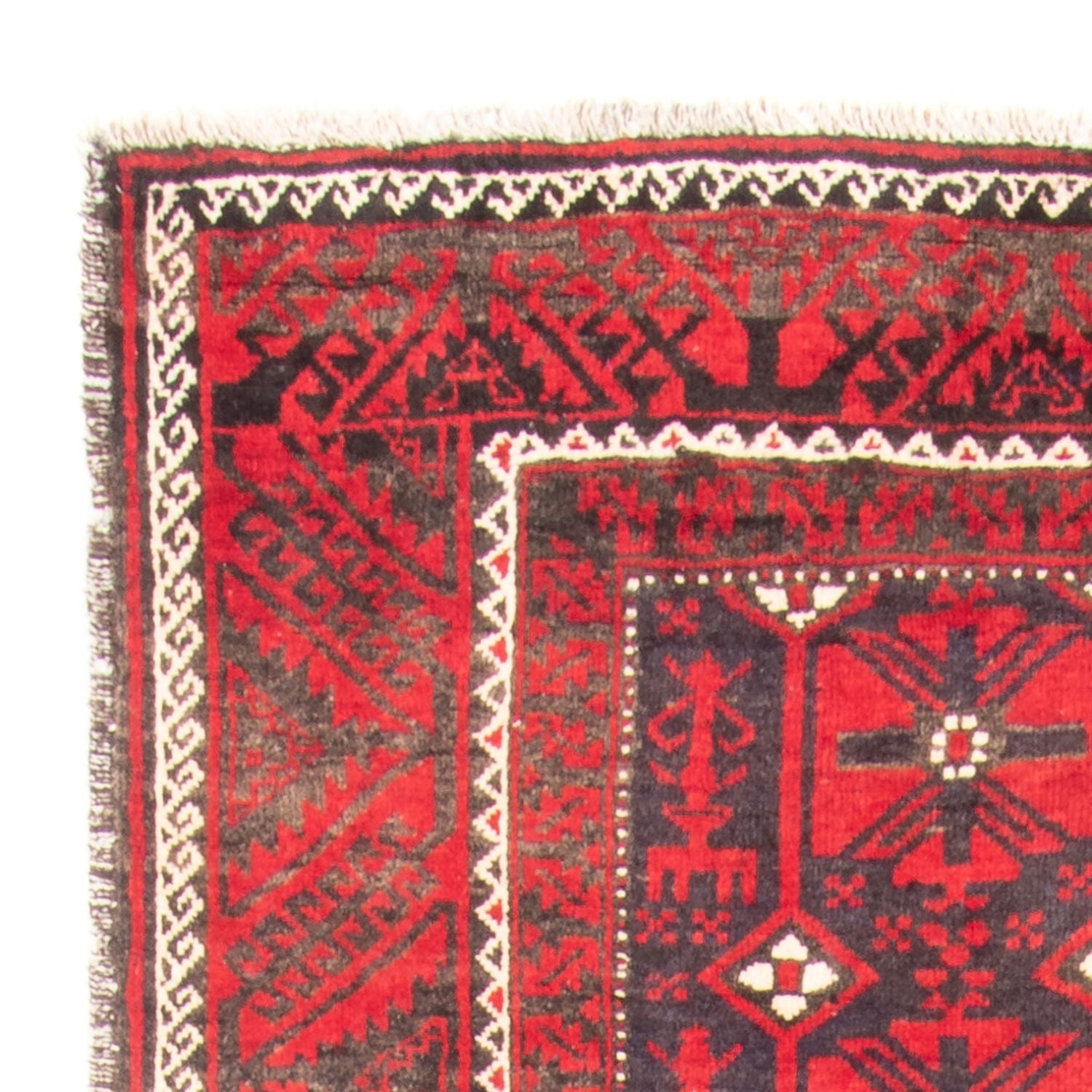 Alfombra de pasillo Alfombra Belutsch - 205 x 112 cm - rojo