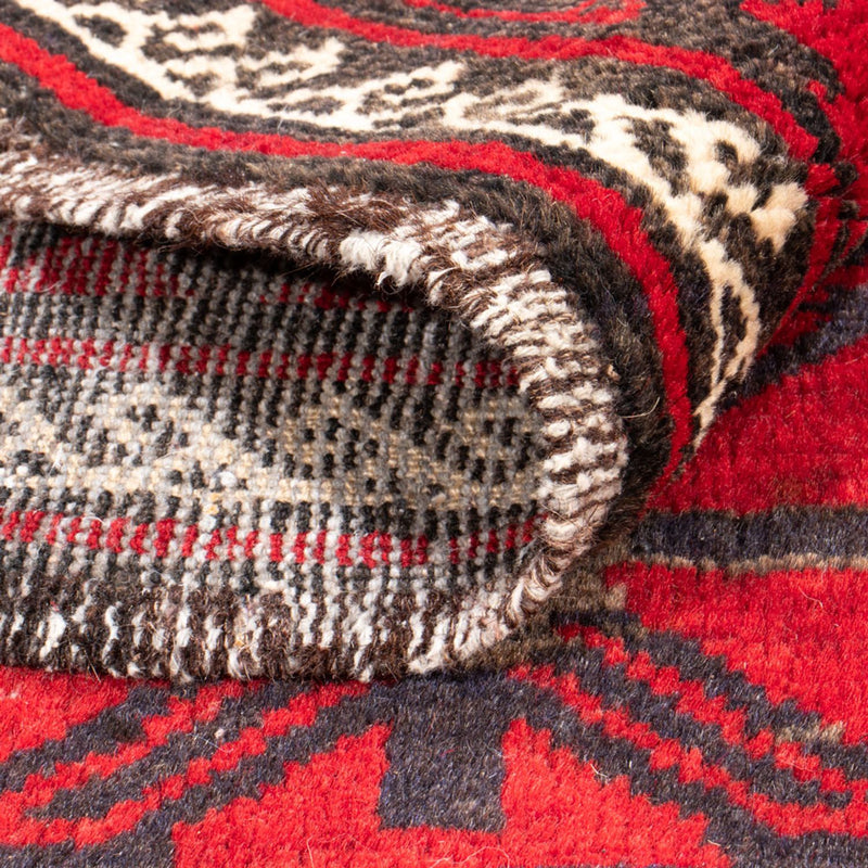 Alfombra de pasillo Alfombra Belutsch - 205 x 112 cm - rojo