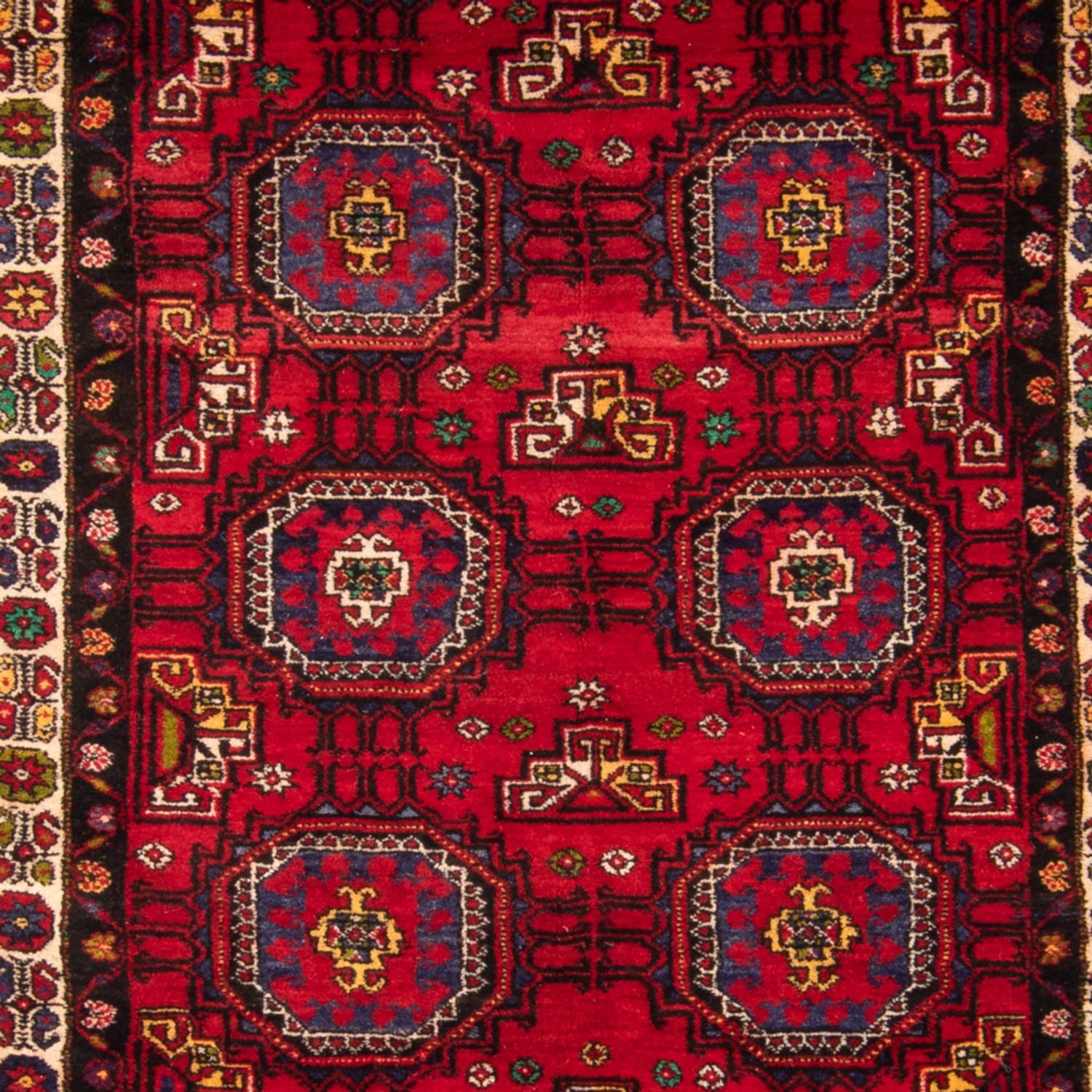 Alfombra de pasillo Alfombra Belutsch - 260 x 120 cm - rojo