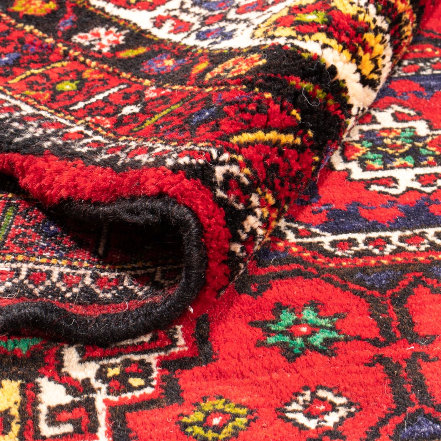 Alfombra de pasillo Alfombra Belutsch - 260 x 120 cm - rojo