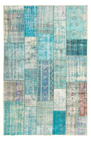 Alfombra Vintage - 305 x 198 cm - turquesa