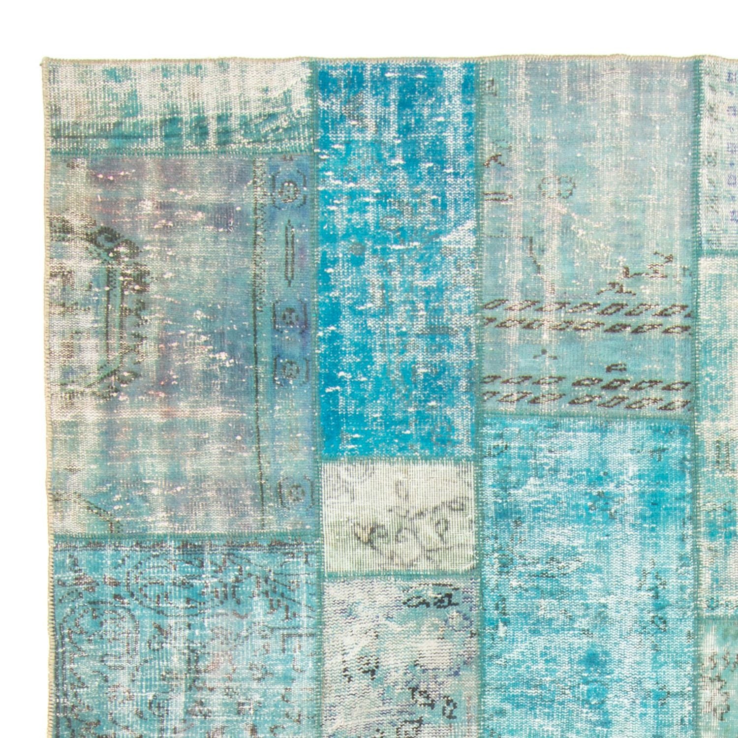 Alfombra Vintage - 305 x 198 cm - turquesa
