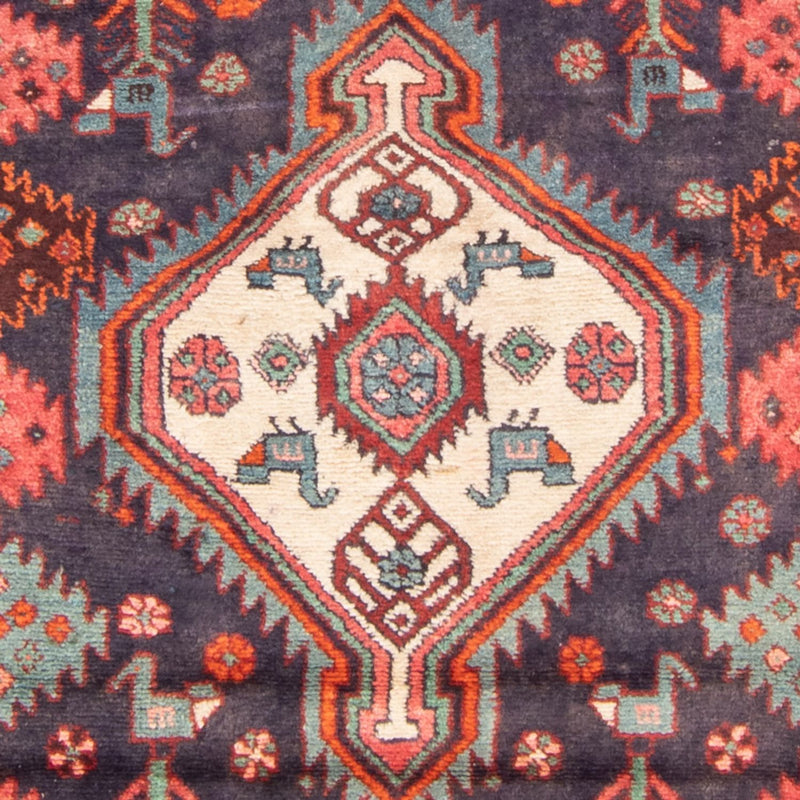 Alfombra de pasillo Alfombra persa - Nómada - 225 x 112 cm - azul oscuro
