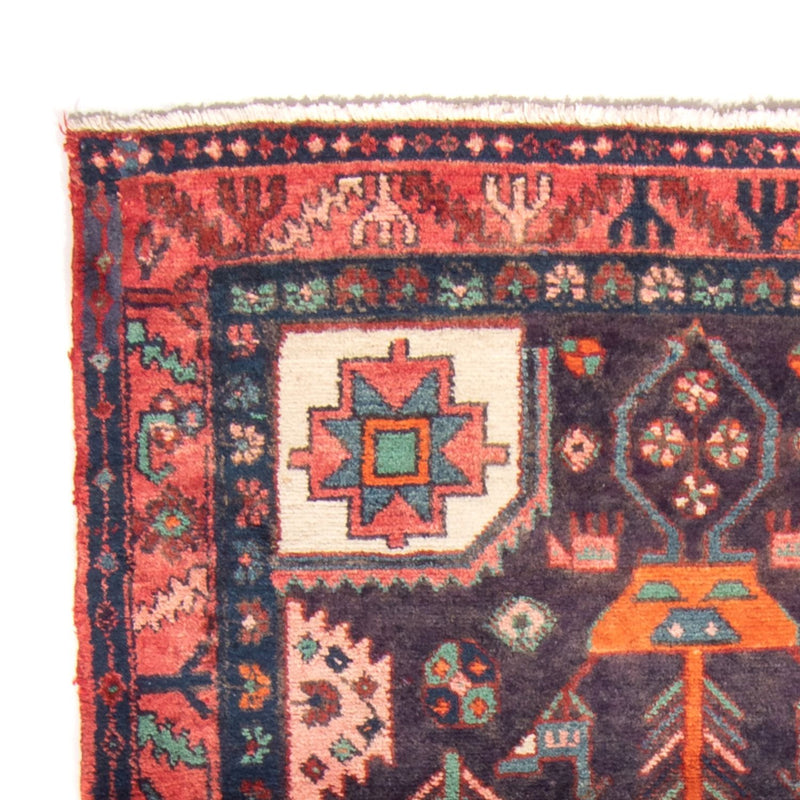 Alfombra de pasillo Alfombra persa - Nómada - 225 x 112 cm - azul oscuro