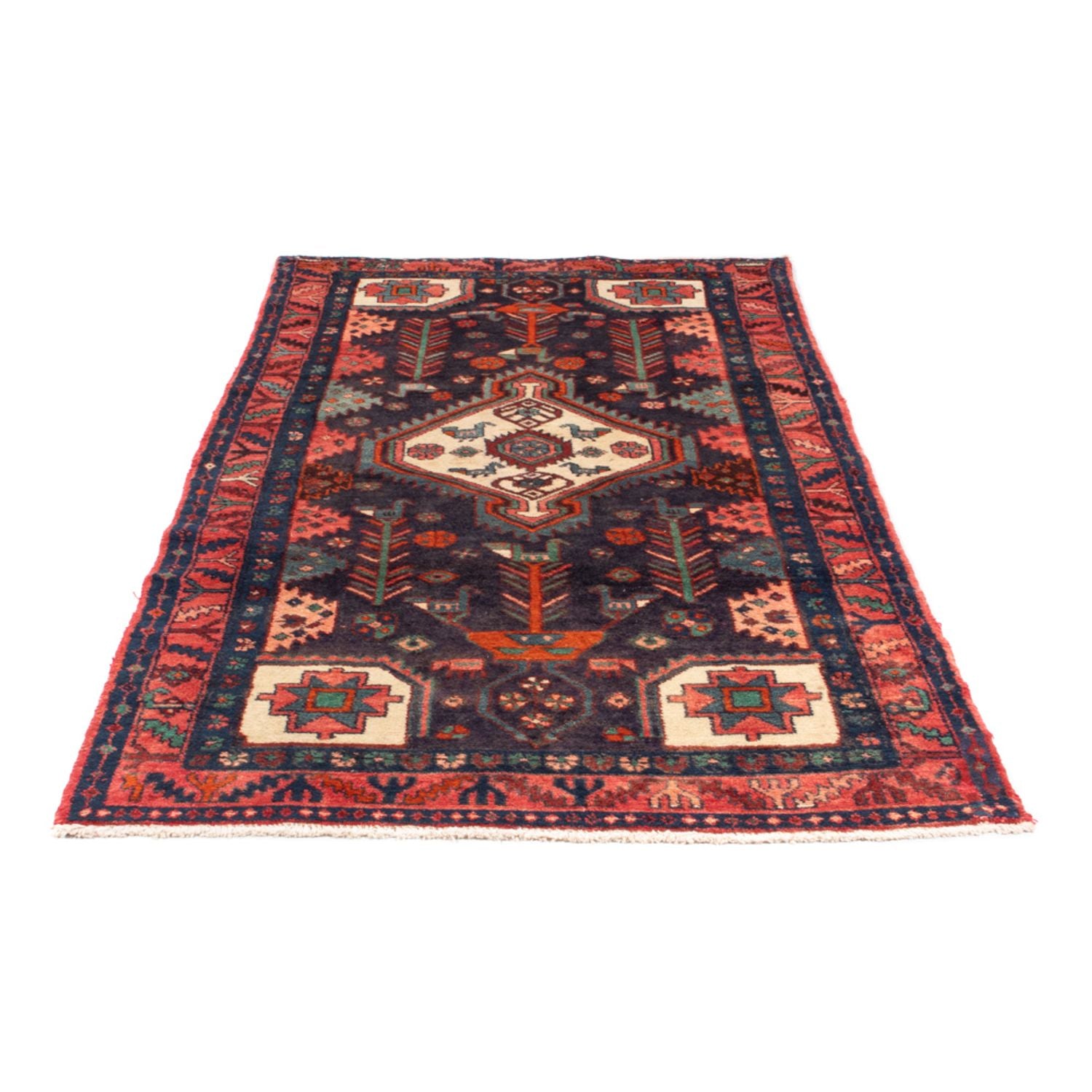 Alfombra de pasillo Alfombra persa - Nómada - 225 x 112 cm - azul oscuro