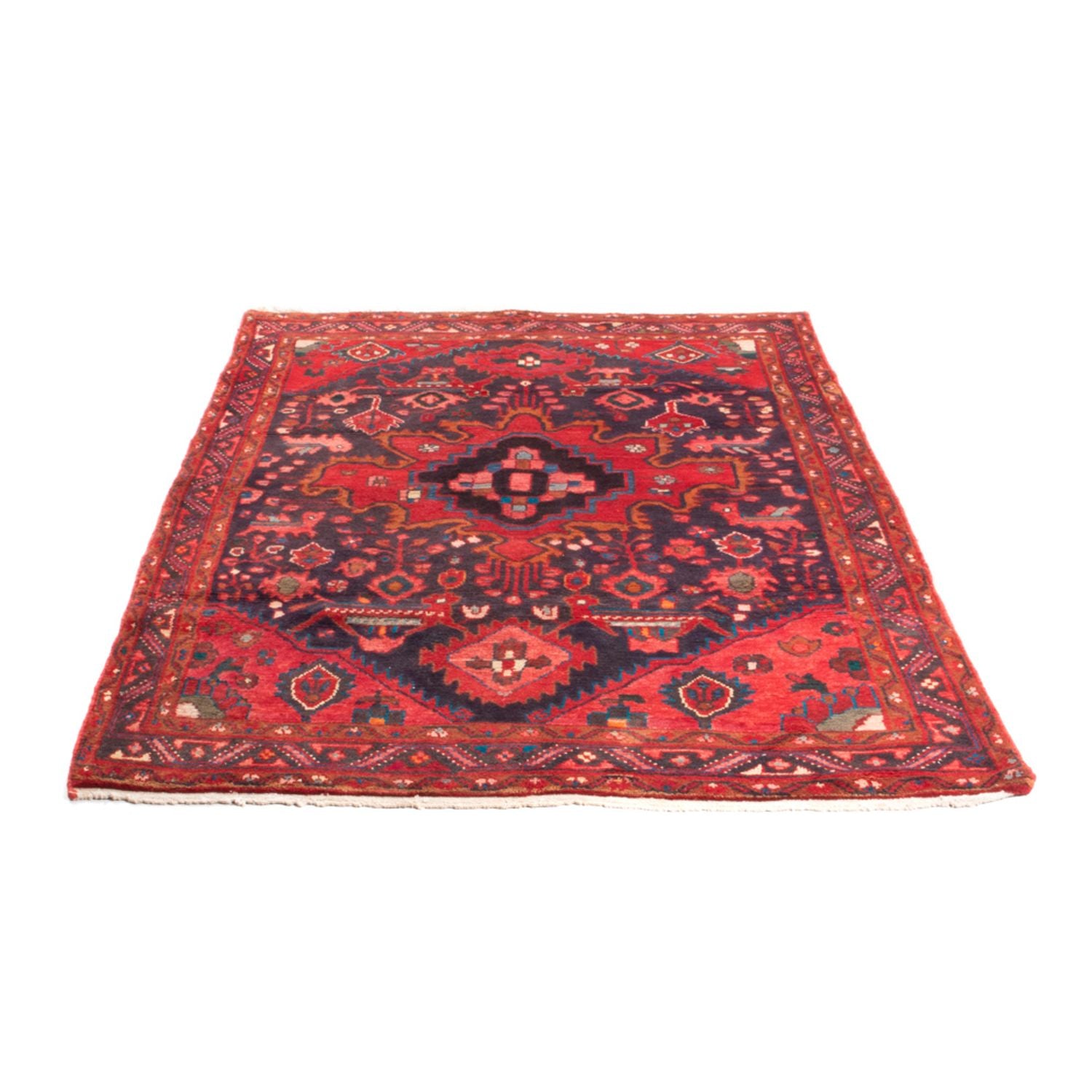 Alfombra persa - Nómada - 196 x 134 cm - azul oscuro