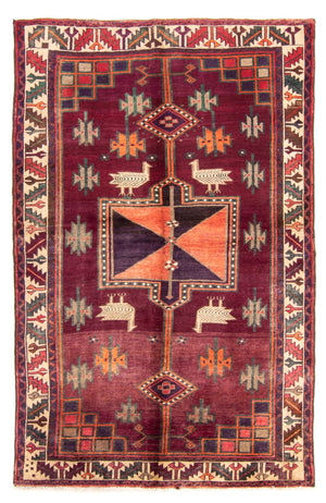Alfombra persa - Nómada - 245 x 156 cm - púrpura