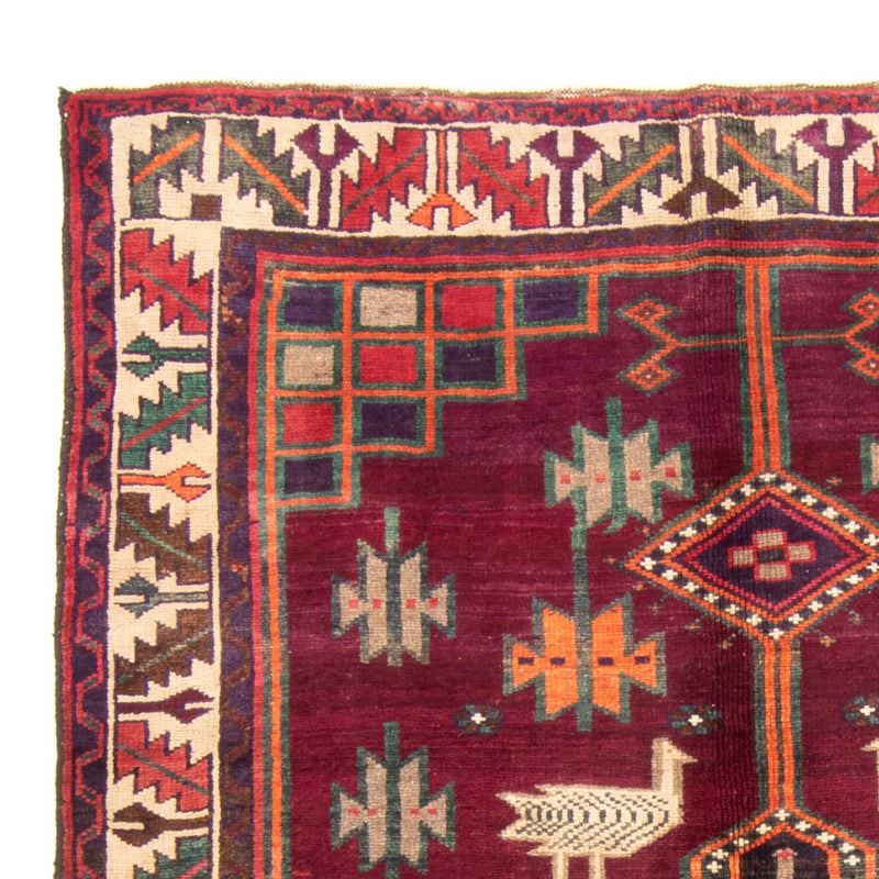 Alfombra persa - Nómada - 245 x 156 cm - púrpura