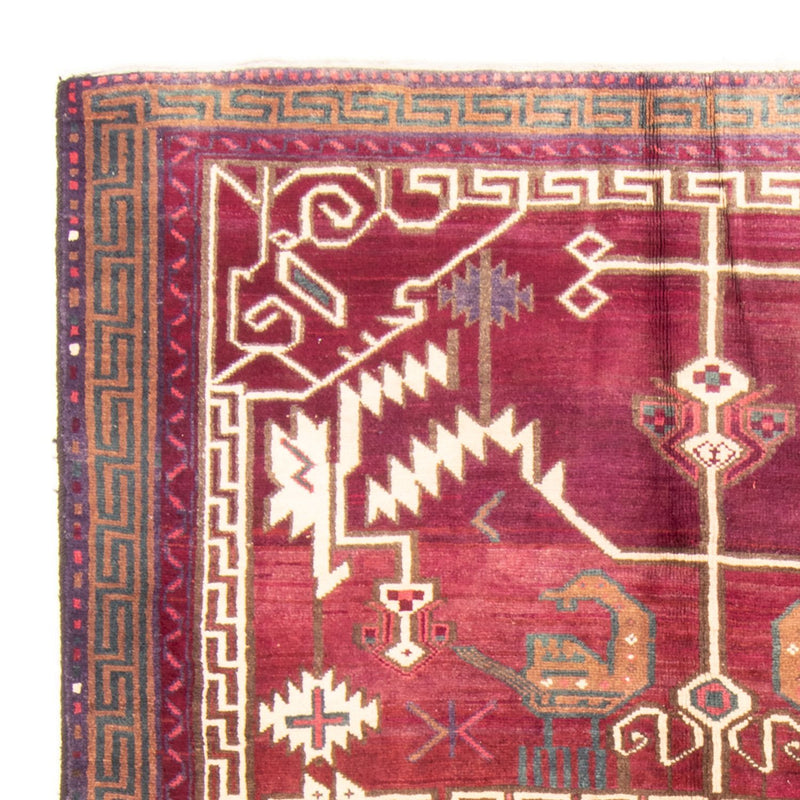 Alfombra persa - Nómada - 250 x 163 cm - rojo vino