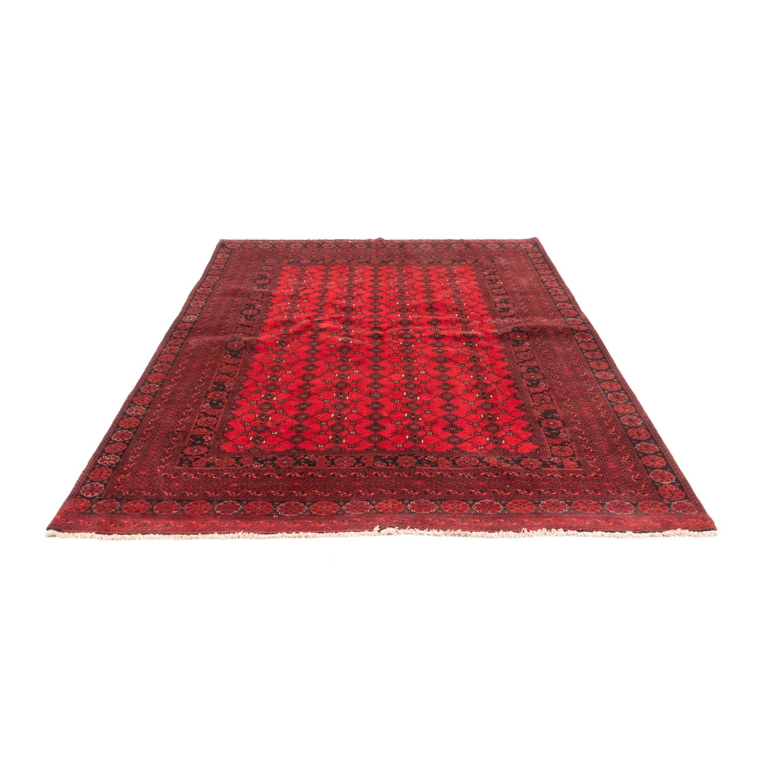 Alfombra Turkaman - 257 x 178 cm - rojo