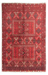 Alfombra Turkaman - 230 x 157 cm - rojo