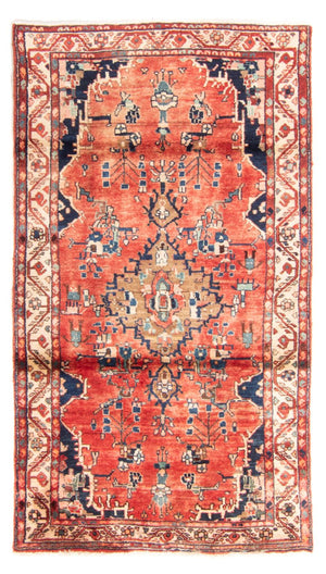 Alfombra de pasillo Alfombra persa - Nómada - 205 x 114 cm - rojo