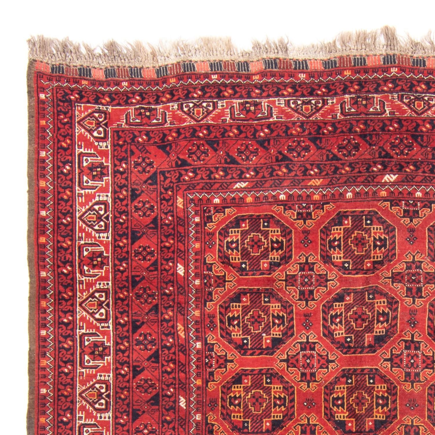 Alfombra Turkaman - 246 x 157 cm - rojo