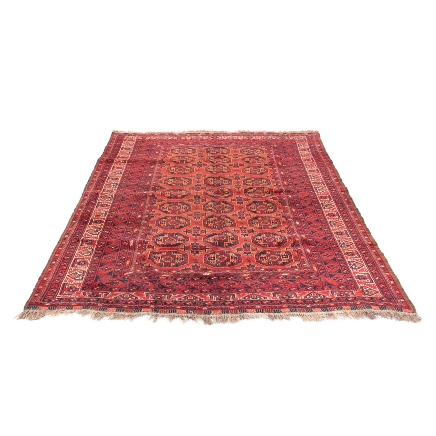Alfombra Turkaman - 246 x 157 cm - rojo