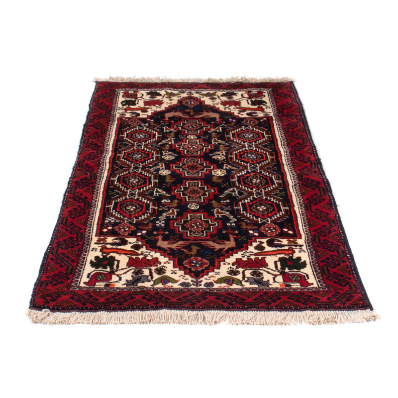 Alfombra de pasillo Alfombra Belutsch - 175 x 85 cm - azul oscuro