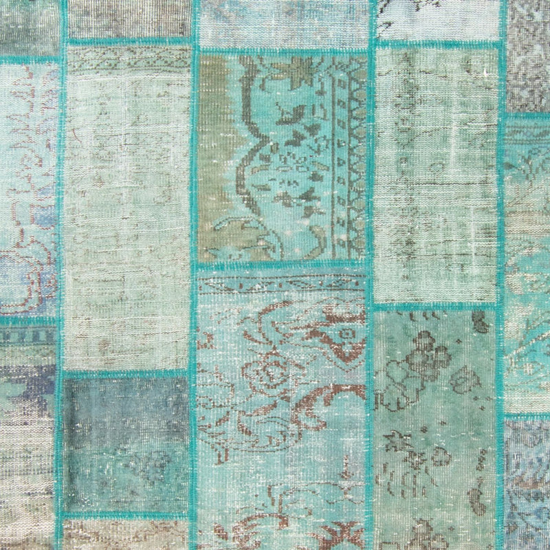 Alfombra Vintage - 303 x 203 cm - turquesa